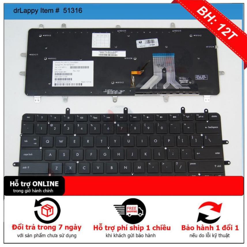 [BH12TH] (KEYBOARD) BÀN PHÍM LAPTOP HP SPECTRE XT 13-2100 dùng cho Spectre XT 13-2100 Ultrabook 13t-2100