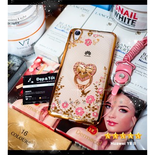 Ốp lưng Huawei Y6 II dẻo hình hoa