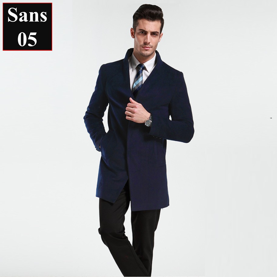 Áo dạ nam blazer choàng ngoài giá rẻ Sans05