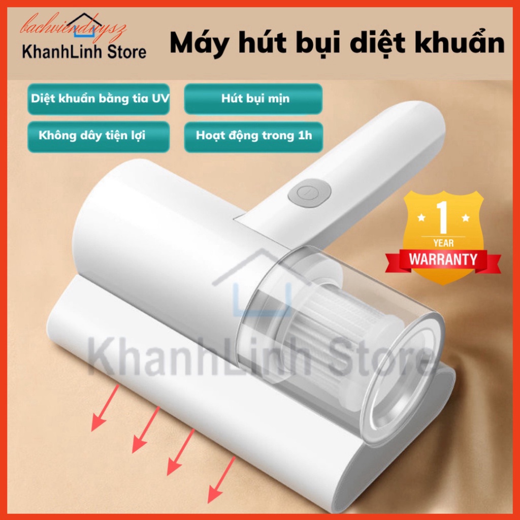 Máy hút bụi giường nệm, máy hút bụi mini không dây sạc pin có tia UV khử khuẩn, hút ẩm không khí, chăn ga, ghế sofa HB2