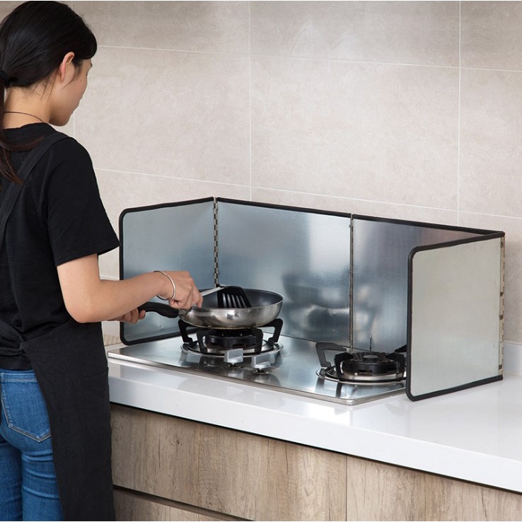 - Tấm chắn dầu nhà bếp thằng thép không gỉ cao cấp 143 x30 cm