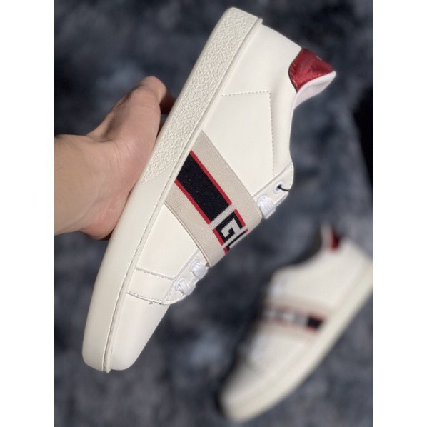 (ẢNH THẬT 1.1) Giày Gucci đai chun bản chuẩn sc Full pk