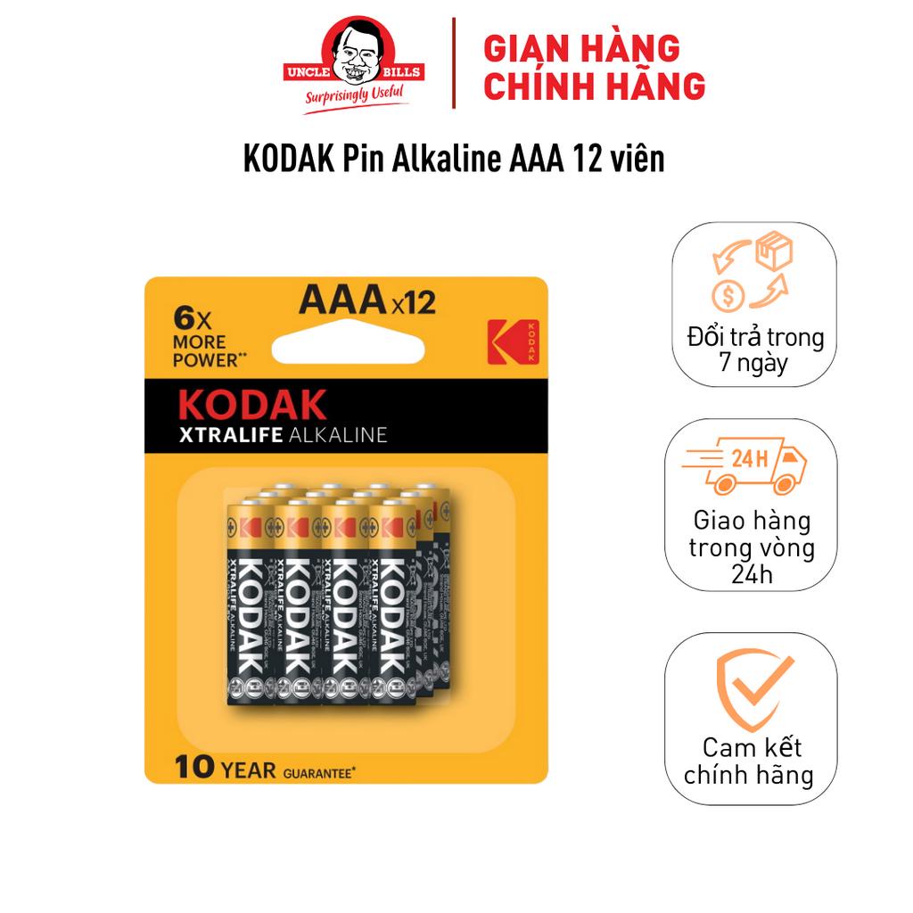 Bộ 12 Pin KODAK Alkaline AAA Uncle Bills IB0221