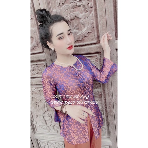 Bán lẻ Áo bà ba Hoàng gia cao cấp độc lạ An Lạc đi chơi đi lễ sang trọng