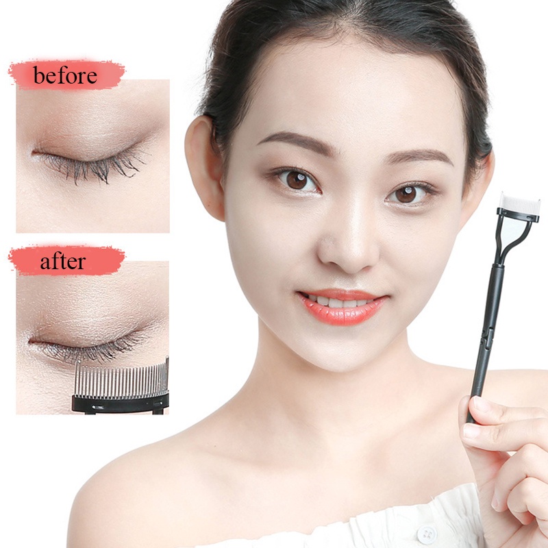 Lược Chải Lông Mi Bằng Kim Loại Có Thể Gấp Gọn Tiện Lợi