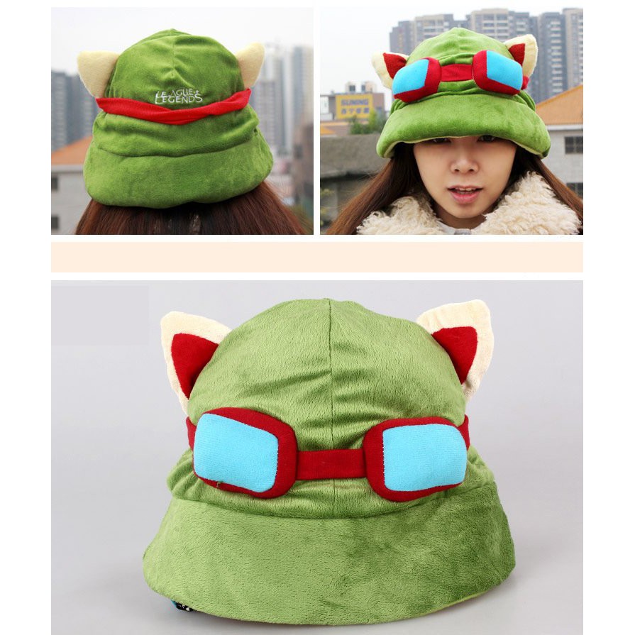 Mũ cosplay nhân vật Teemo Liên minh huyền thoại