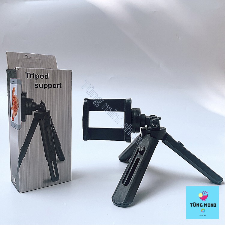 Tripod Support Mini Cho Điện Thoại, Máy Ảnh - Tripod 3 Chân