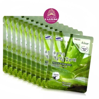 Combo 10 Mặt Nạ 3W Clinic Nha Đam Dưỡng Ẩm, Sáng Da