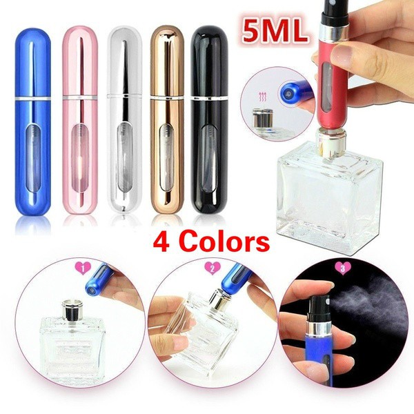 [Hàng mới về] Chai nhôm rỗng đựng nước hoa mini tiện lợi 5ml