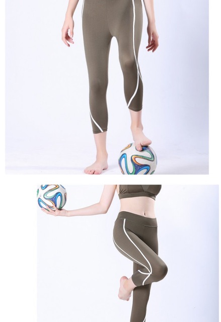 Quần Tập Gym Nữ Quần Tập Yoga Chất Liệu Thoáng Mát. Vân Kẻ Tinh Tế. ms 862