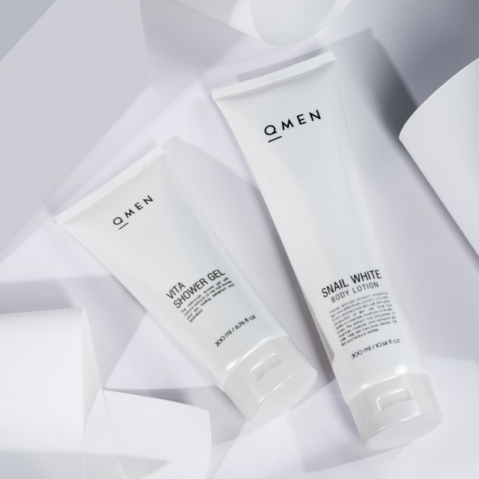 Combo Sữa Dưỡng Thể Trắng Da Toàn Thân Snail Body Lotion+ Sữa Tắm Dưỡng Trắng Da Vita QMen