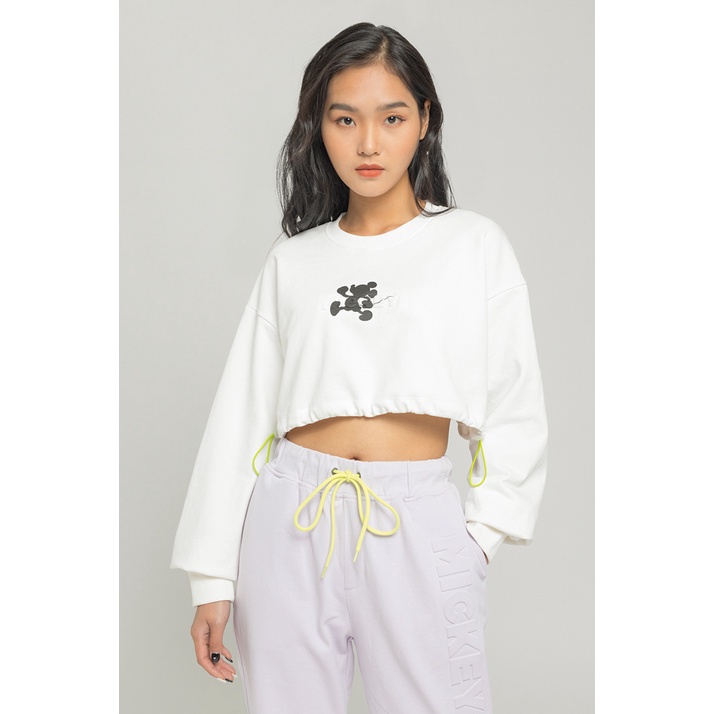 Áo Croptop Nỉ Nữ BOO Logo Mickey Dập Nổi Màu Sắc Trendy Phong Cách Cá Tính | BigBuy360 - bigbuy360.vn