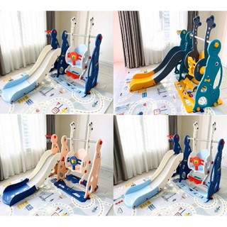 Cầu trượt xích đu hải cẩu/ cá voi đại 2mét