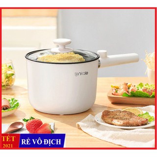 NỒI LẨU ĐIỆN MINI NỔI NẤU MÌ KALAS ĐA NĂNG ĐỂ XÀO CHIÊN NẤU KHO CHỐNG DÍNH - NỒI NẤU CHẢO ĐIỆN MINI CHỐNG DÍNH ĐA