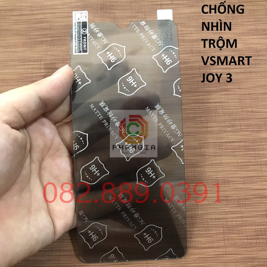 Dán cường lực chống nhìn trộm Vsmart Joy 1 / Joy 1+ / Joy 2+ / Joy 3 /Joy 4 dẻo nano