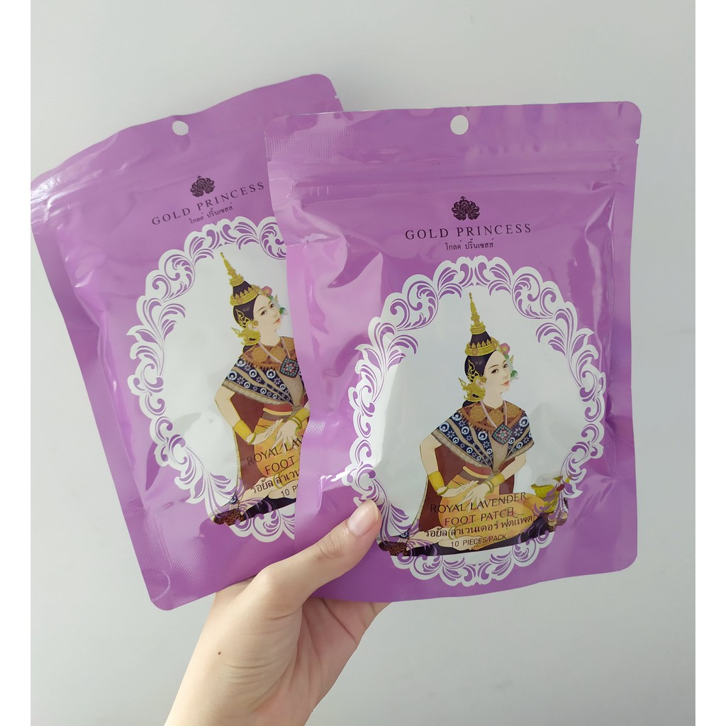 Miếng Dán Thải Độc Chân Gold Princess Thái Lan(10 miếng)