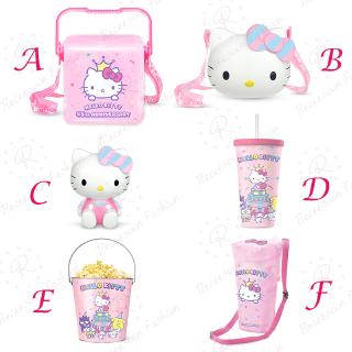 Bình nước Hello Kitty có ống hút bắt mắt