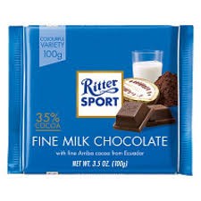 Sô cô la sữa & Fine Milk Chocolate Ritter Sport 100g