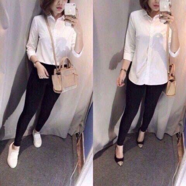 Áo sơ mi dài tay chất thô lụa cực đẹp