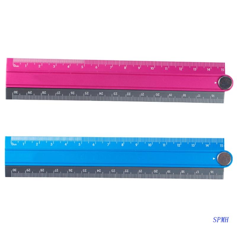 Thước Gấp Bằng Hợp Kim Nhôm Siêu Gấp Gọn Tiện Dụng Cho Trường Học / Văn Phòng