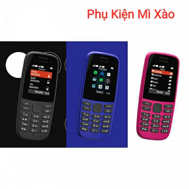 Điện Thoại Nokia 105 -2 Sim (2019) - Hàng Chính Hãng