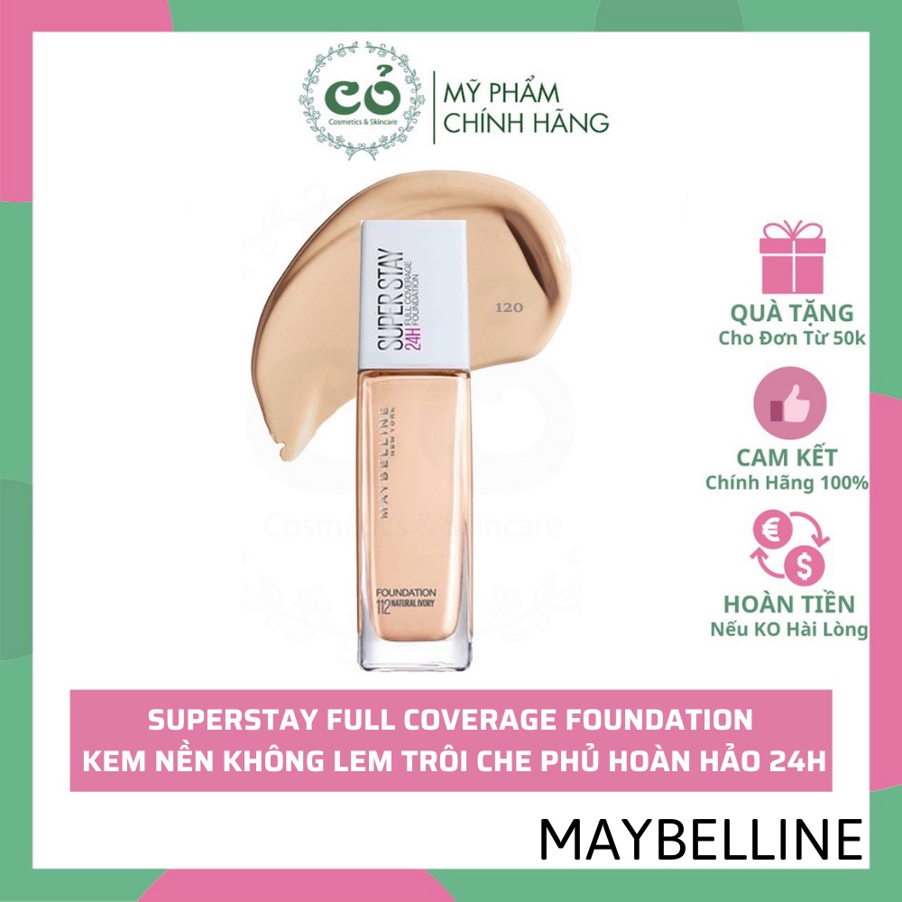 Kem Nền Lâu Trôi Maybelline SuperStay 24H Full Coverage 30ml