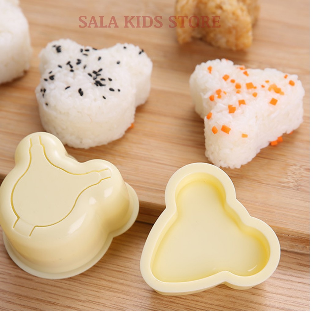 Khuôn Ép Cơm Bento Tạo Hình Làm Cơm Nắm Tam Giác Hình Thú Cho Bé Kiểu Nhật SALA KIDS