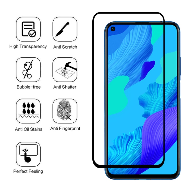 Kính Dán Cường Lực 9D Bảo Vệ Toàn Màn Hình Dành Cho Huawei Nova 5T Honor 20