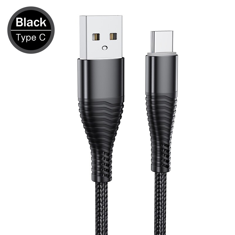 Cáp bện ROCK sạc nhanh đầu nối Micro USB / Type C / Lightning