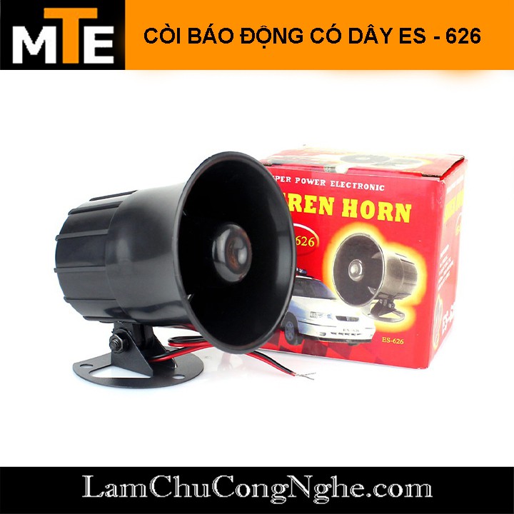 Còi báo động có dây ES-626 công suất 15W