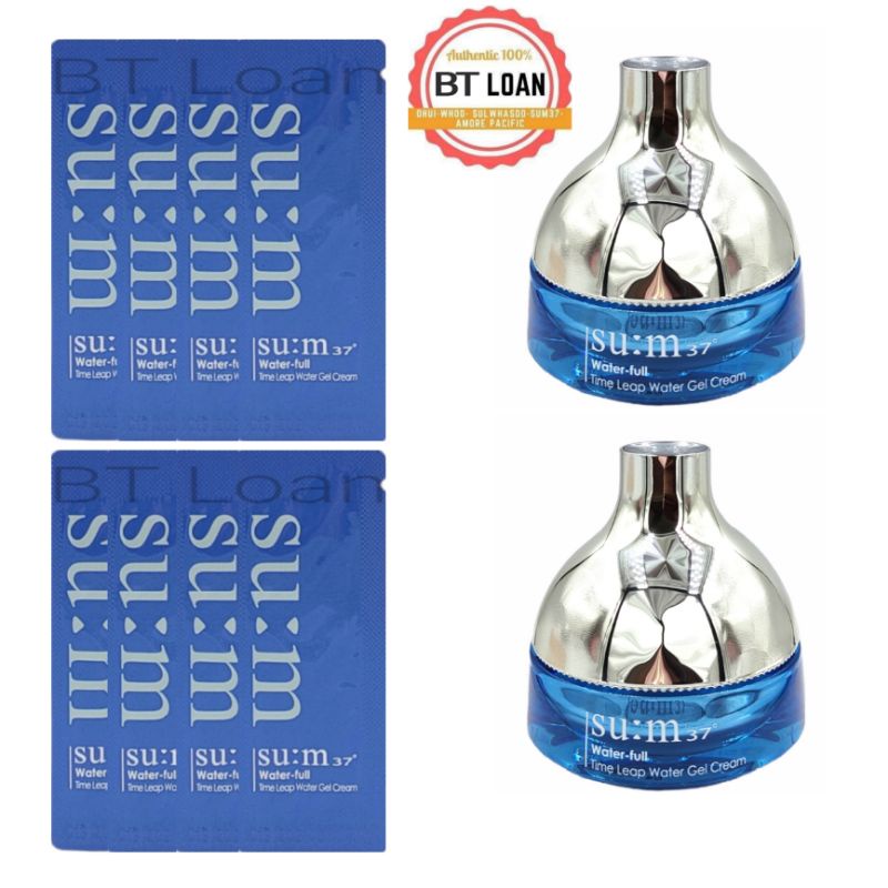 gói Kem ngăn ngừa và giảm mụn dưỡng da chống nhăn và lão hóa Su:m37 Water-full Timeless Water Gel