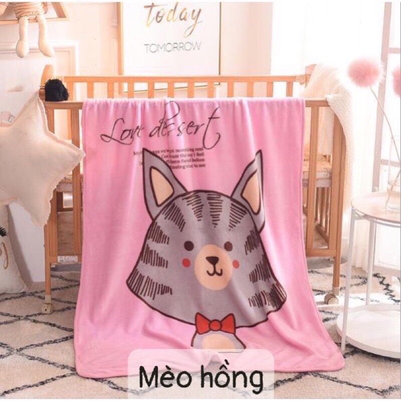 Chăn lông tuyết kt 100*140cm mềm ấm