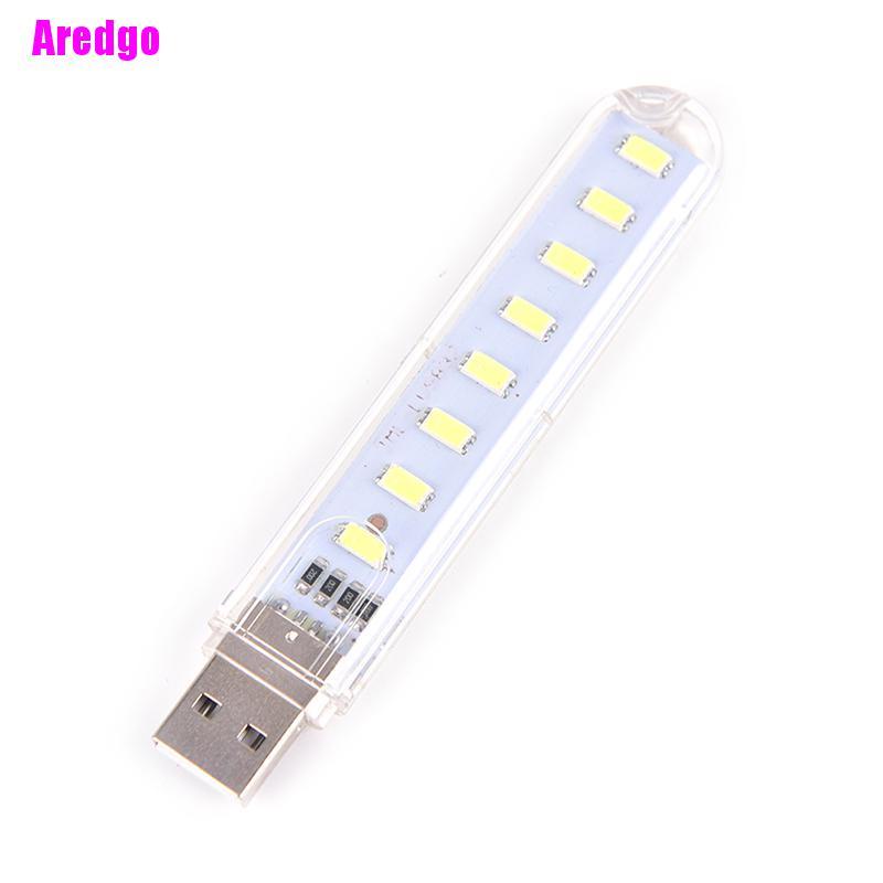 Đèn led usb 8 bóng mini di động tiện dụng cho pc / laptop