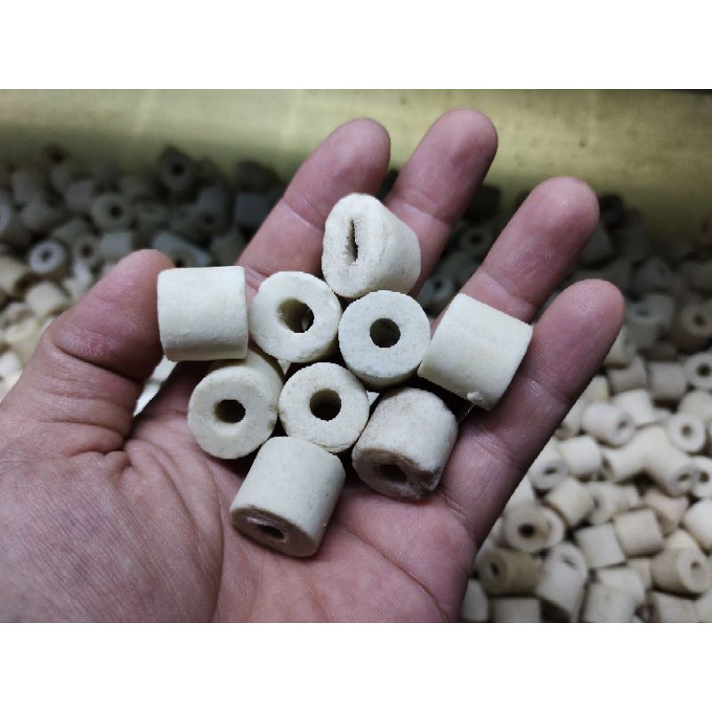 Sứ lọc nước hồ cá cảnh nhiệt đới. túi 1kg/25k.