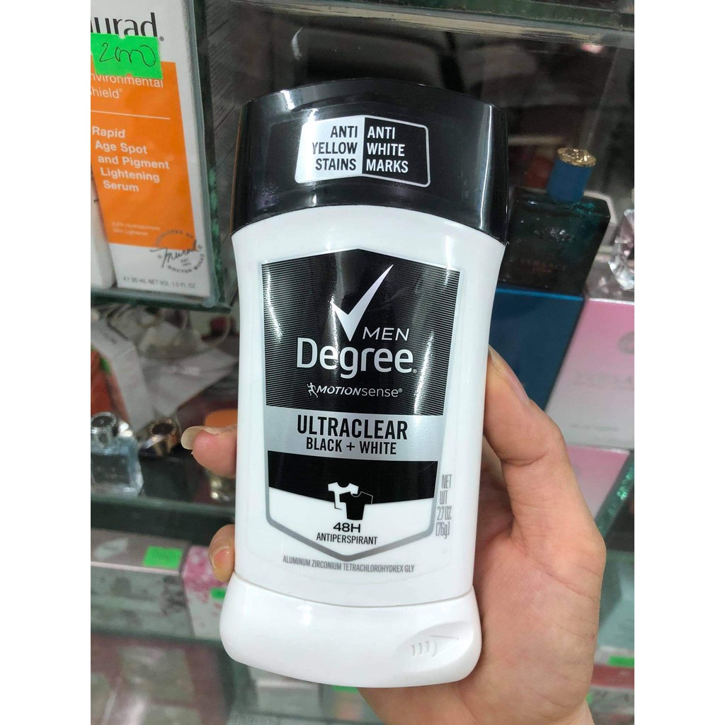 Lăn khử mùi cho nam Degree Men Black & White UltraClear 76g XÁCH TAY MỸ