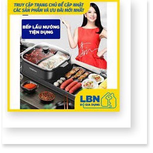 Nồi Lẩu Kiêm Nướng 🥘 2in1 Mini Hàn Quốc🥘 Bếp Lẩu Nướng Đa Năng Cao Cấp💯[ tặng kèm khăn lau nhà bếp ]