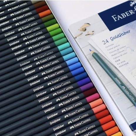 Chì Màu Nước Faber-Castell Cao Cấp GoldFaber Aqua Hộp Thiếc