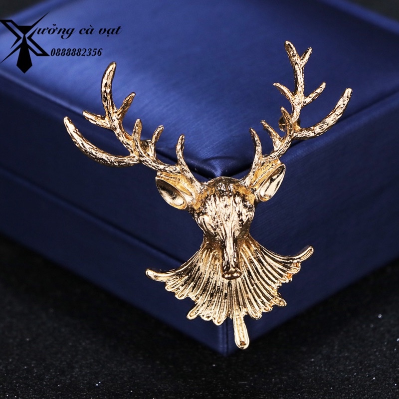 Trâm & Ghim cài áo Vest Nam Brooch Pin thời trang hình chú tuần lộc