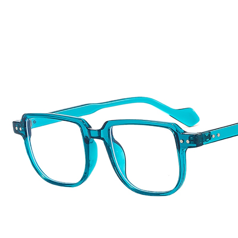 Mắt Kính Gọng Vuông Chống Ánh Sáng Xanh Phong Cách Retro Thời Trang Cho Nam Nữ