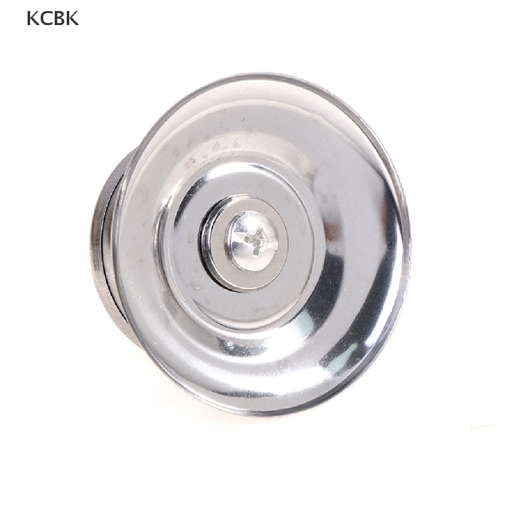 KC 2pcs/set Stainless Steel Replaceable Cover Button Pan Pot Glass Lid Cover Handle BK