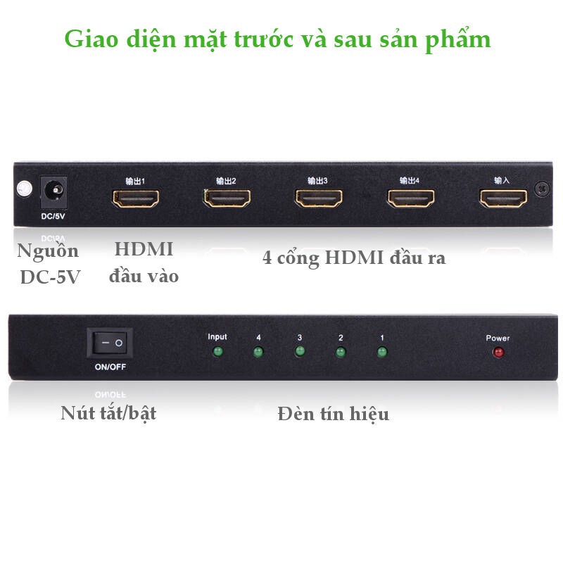 Bộ chia HDMI 1 ra 4 chính hãng Ugreen 40202