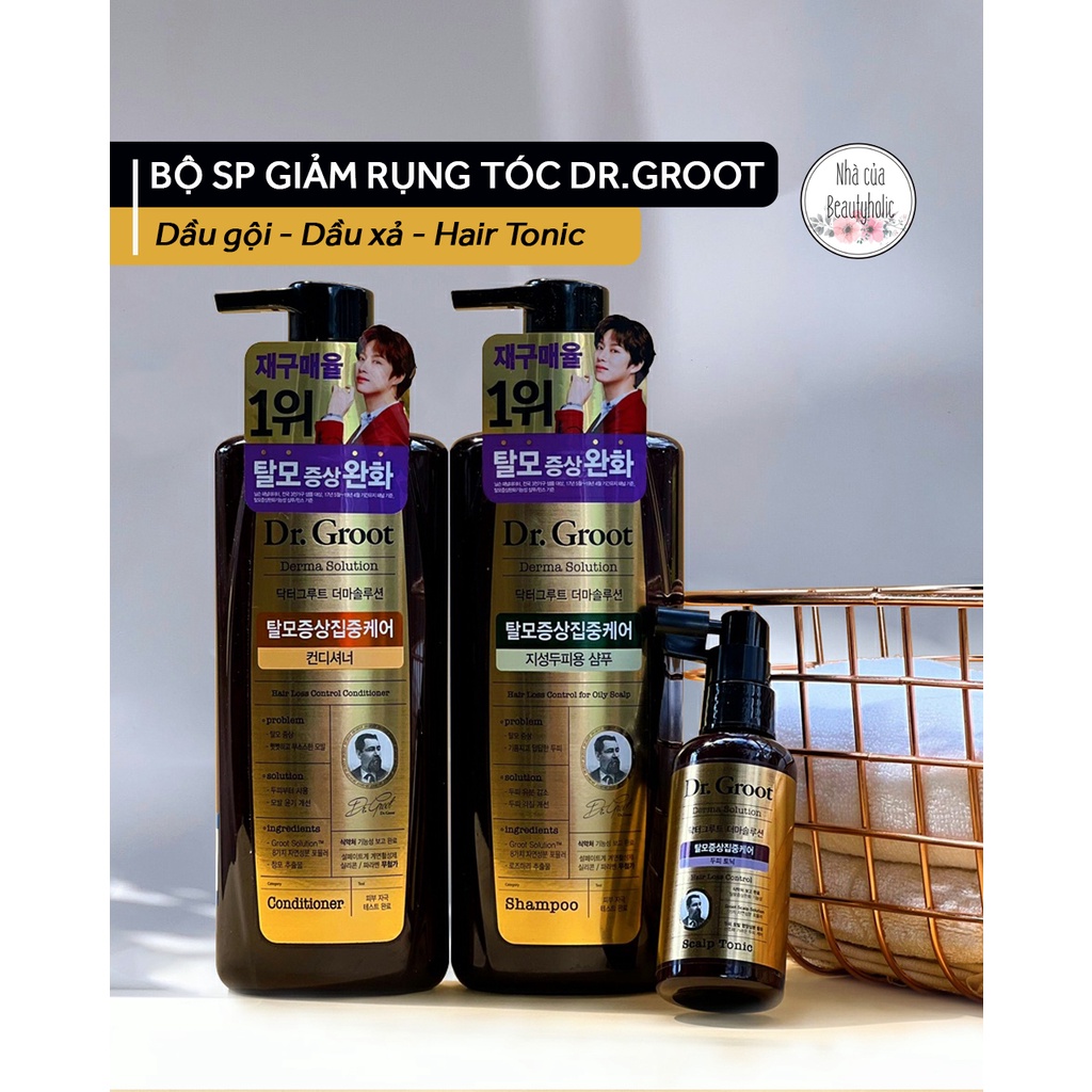 Bộ gội xả giảm dầu giảm rụng tóc DR.GROOT HAIR LOSS CONTROL