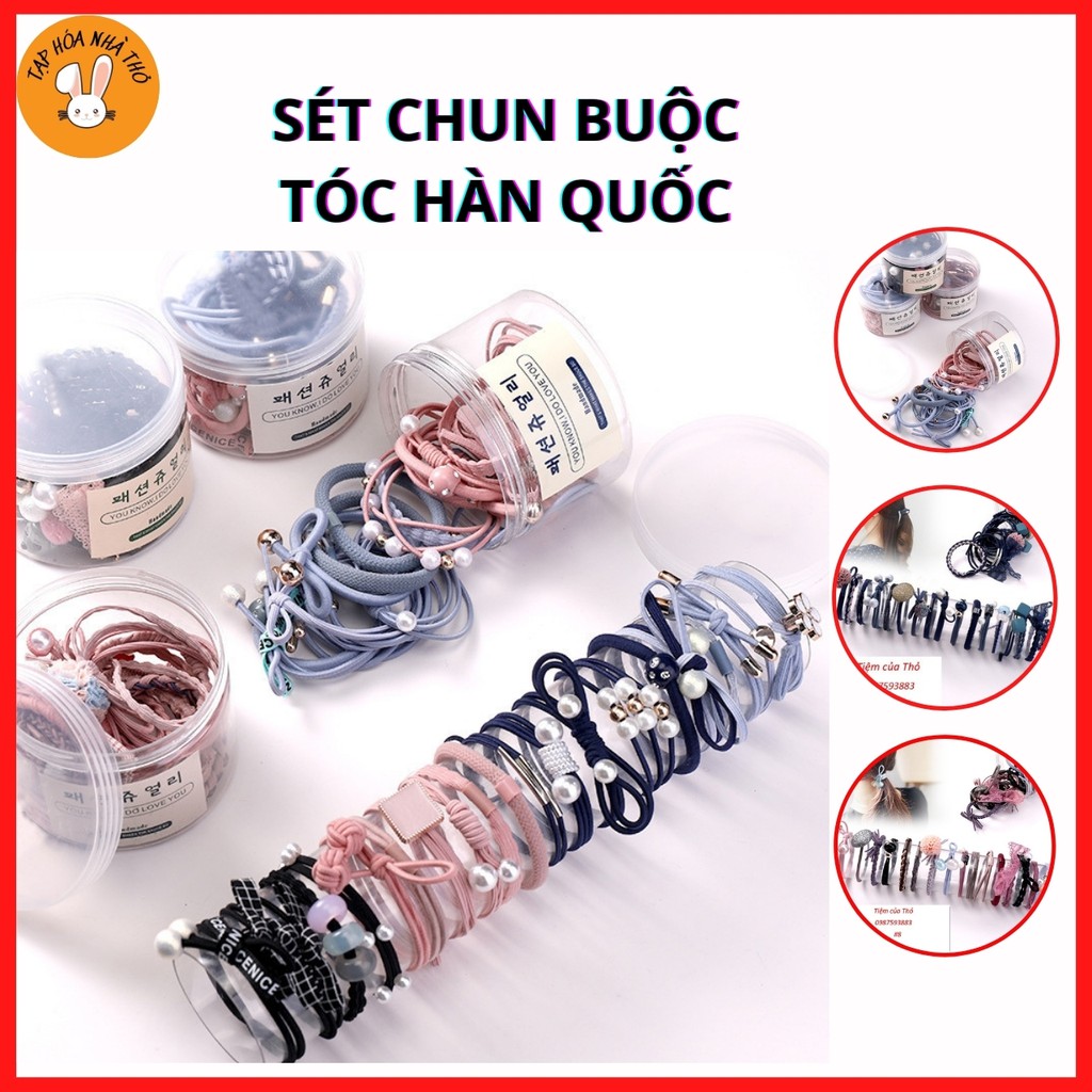 Set chun buộc tóc kiểu Hàn Quốc (PK13)