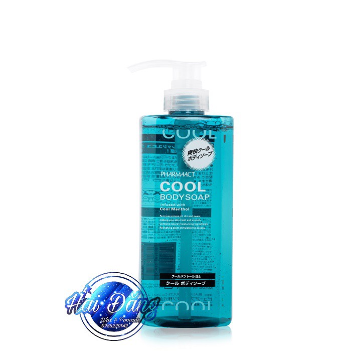 [HÀNG NHẬT] Sữa tắm nam cao cấp COOL BODY SOAP Pharmaact Tonic Nhật Bản 600ml