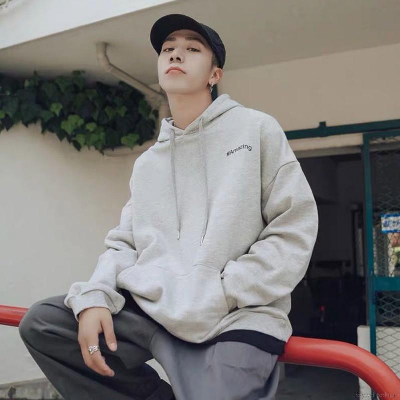 [Baywellfashion]Áo Hoodie Nam Dáng Rộng In Chữ | BigBuy360 - bigbuy360.vn