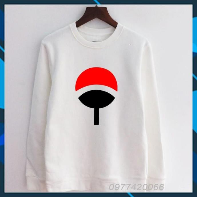 (SALE 50%) áo sweater Naruto gia tộc Uchiha phản quang, áo thu đông Naruto Uchiha