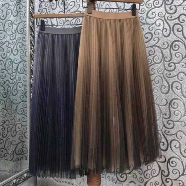 Chân váy loang xếp li công chúa quảng châu dáng dài Shop Chavi