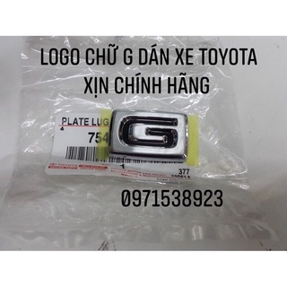 Logo chữ g dán xe toyota vios corolla altis camry xịn chính hãng