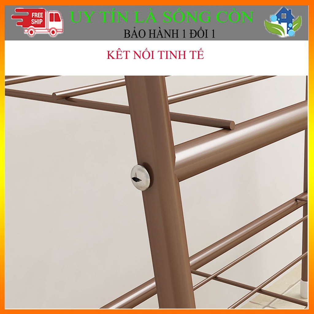 Giá treo quần áo chữ A khung thép sơn tĩnh điện, Kệ treo quần áo sinh viên gia đình sào cây giá phơi đồ đa năng tiện lợi