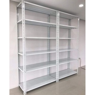 Kệ sắt v lỗ 5, 6, 7 tầng cao 2m4 x dài 1m2 x rộng 50